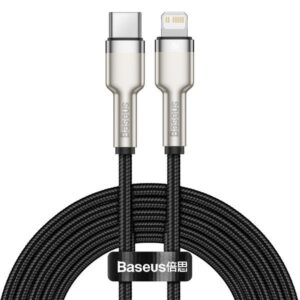 Baseus-Cafule-Metal-USB-C-Lightning-PD-20W-na-iPho_s Baseus Datový kabel Cafule USB-C/Lightning PD 20W 2m černý