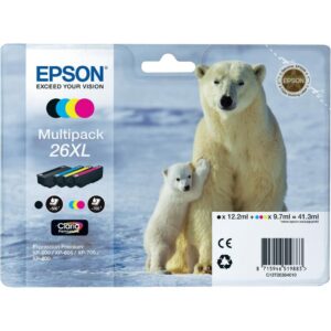 C13T26364010_s Epson T2636 Multip. 4-colours 26XL Claria Premium