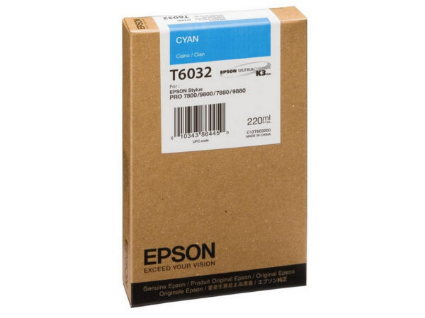 C13T603200_s Epson T603 Cyan 220 ml