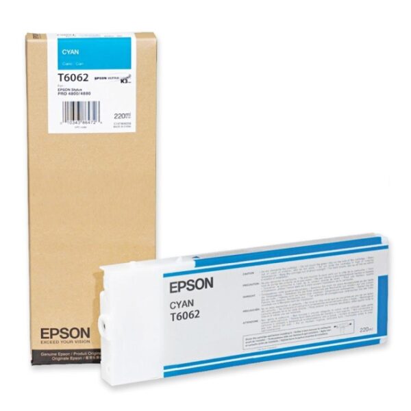C13T606200_s Epson T606 Cyan 220 ml