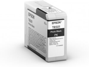 C13T850100_s Epson Singlepack Photo Black T850100 UltraChrome HD ink 80ml