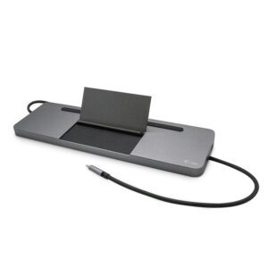 C31FLATDOCKPDPRO_1_s-1 i-tec USB-C Metal Ergonomic 4K 3x Display Docking Station, Power Delivery 85W