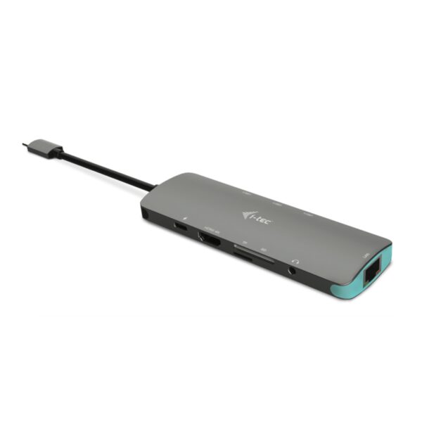 C31NANODOCKLANPD_JL_s-1 i-tec USB-C Metal Nano Docking Station 4K HDMI LAN, Power Delivery 100W