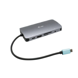 C31NANODOCKVGAPD_s-1 i-tec USB-C Metal Nano Dock HDMI/VGA with LAN, Power Delivery 100 W
