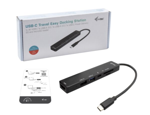 C31TRAVELEASYDOCKPD4 i-tec USB-C Travel Easy Dock 4K HDMI, Power Delivery 60 W