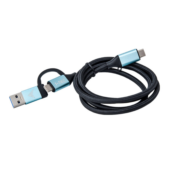C31USBCACBL_1_s i-tec kabel USB-C na USB-C s integrovanou redukcí na USB-A/3.0