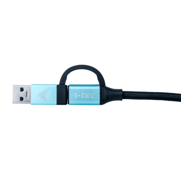 C31USBCACBL_2 i-tec kabel USB-C na USB-C s integrovanou redukcí na USB-A/3.0