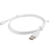 LANBERG Kabel USB 2.0 AM/Micro, 1m, bílý