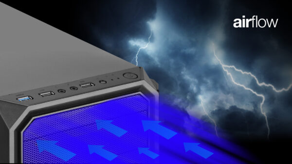 EVOLVEO Shaw 2/Mini ITX/Transpar./Černá