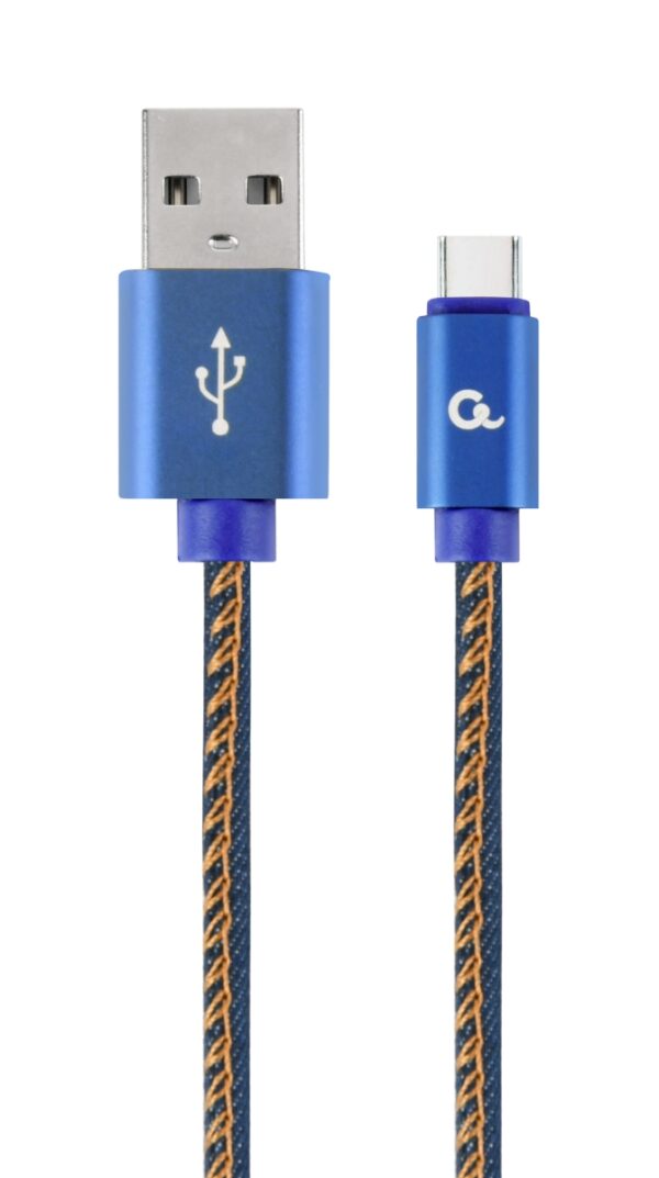 CC-USB2J-AMCM-2M-BL_hi_res_photo_185281C3-5B3C-448_s Gembird oplétaný denim USB-A/USB-C kabel 2m