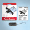 CRE-SMPC-A_all-600 AXAGON CRE-SMPC, USB-C PocketReader čtečka kontaktních karet Smart card (eObčanka, eID klient)