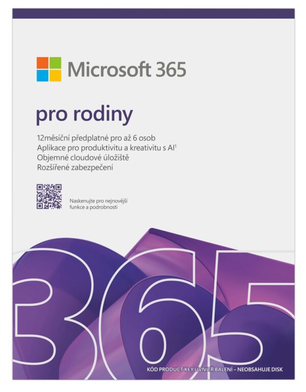 Microsoft 365 Family FY25H2 Mac/Win, 1 Rok, CZ