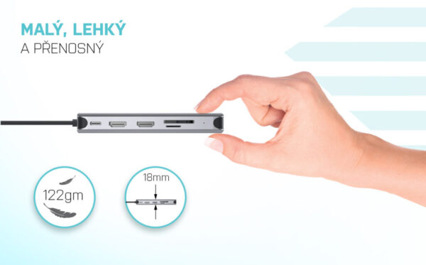 CZ8-1024x636-1 i-tec USB 3.0/USB-C/TB3 3x Display Metal Nano Dock with LAN, PD 100W