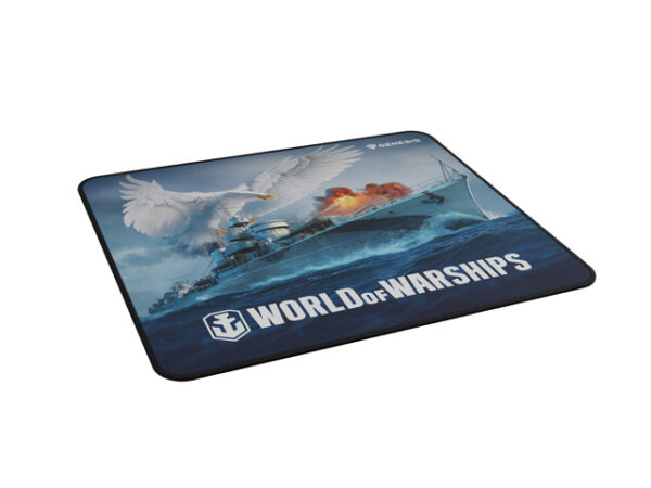 Herní podložka pod myš Genesis CARBON 500 WORLD of WARSHIPS, M 30x25cm