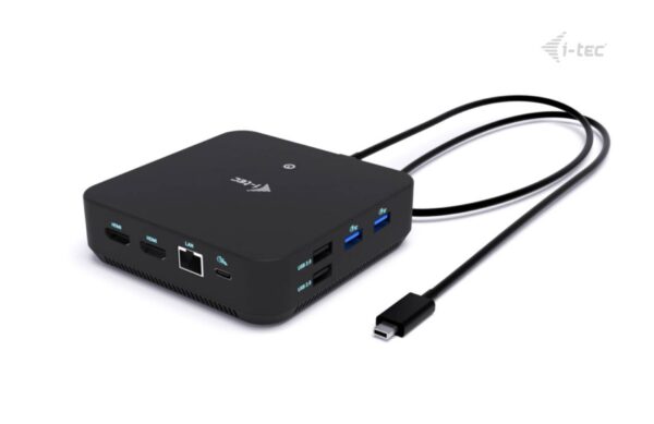 Clipboard01d_s-1 i-tec USB-C DP Dual HDMI Docking Station, Power Delivery 100W