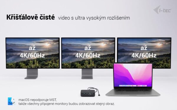 Clipboard07c i-tec USB-C DP Dual HDMI Docking Station, Power Delivery 100W