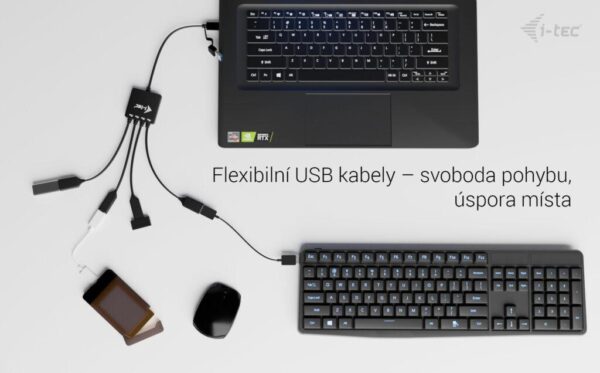 i-tec USB-C/USB-A Cable HUB 4 port (2x USB-C, 2x USB-A)