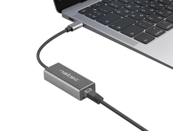 NATEC CRICKET externí Ethernet síťová karta USB-C 3.1 1X RJ45 1GB kabel
