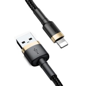 DATAPIP2A3MBASCBK_s Baseus datový kabel Cafule USB/Lightning 3m 2A černo-zlatý
