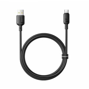 DATUSB100WBASBK_s Baseus Rychlonabíjecí kabel Silky USB/USB-C 1m 100W černý