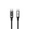 DATUSBC100WFOBK_n Datový kabel s LCD Forever USB-C/USB-C 1m 100W černý