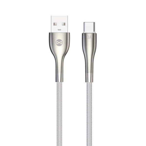 DATUSBC3ASLFOWH_s Datový kabel Forever Sleek USB/USB-C 1m 3A bílý