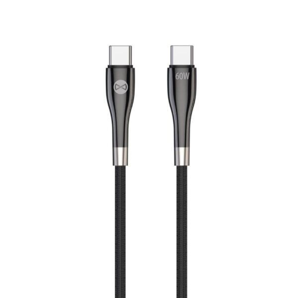DATUSBC60WFOBK_s Datový kabel Forever USB-C/USB-C 1m 60W černý