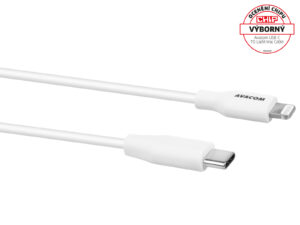 AVACOM MFIC-120W kabel USB-C - Lightning, MFi certifikace, 120cm, bílá