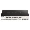 D-Link DGS-1210-16, 16-port 10/100/1000 Gigabit Smart Switch including 4 Combo 1000BaseT/SFP