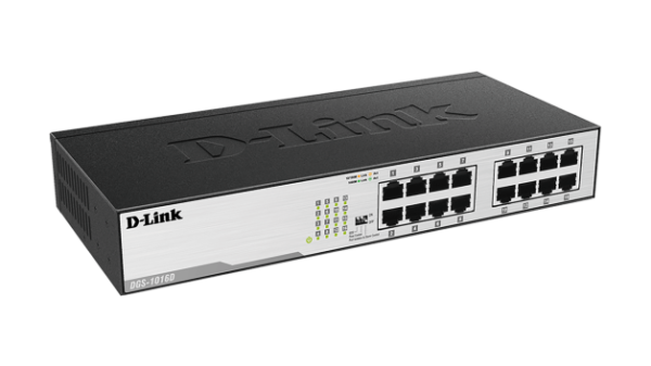 DGS1016DH1ImageLSide D-Link DGS-1016D 16x10/100/1000 Desktop Switch