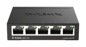 DGS105E1front D-Link DGS-105 kovový 5-port 10/100/1000 Switch