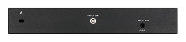 DGS121010PF1Image-LBack D-Link DGS-1210-10P, 10-port 10/100/1000 Gigabit PoE Smart Switch including 2x SFP 65W