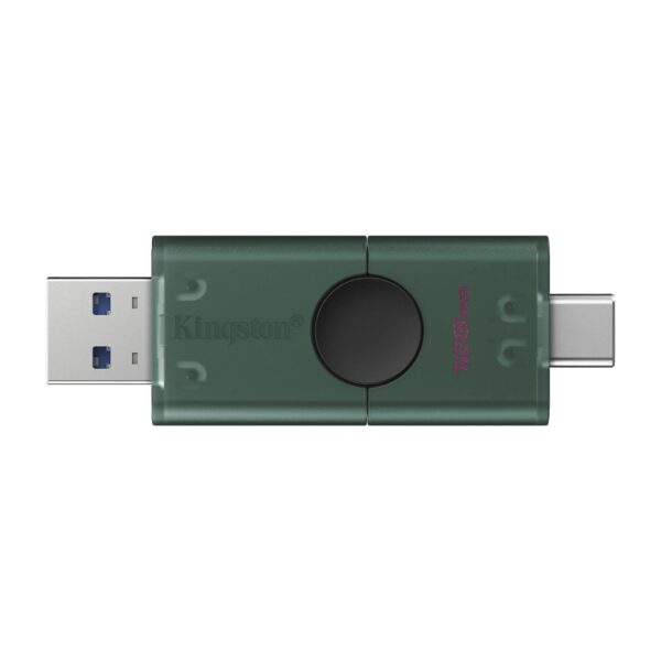 DataTraveler Duo G2/128GB/USB 3.2/USB-A + USB-C/Zelená