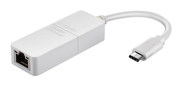 DUB_E130_1 D-Link DUB-E130 USB-C to Gigabit Ethernet Adapter