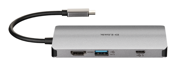 D-Link 8-in-1 USB-C Hub with HDMI/Ethernet/Card Reader/Power Delivery