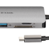 D-Link 8-in-1 USB-C Hub with HDMI/Ethernet/Card Reader/Power Delivery