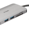 D-Link 8-in-1 USB-C Hub with HDMI/Ethernet/Card Reader/Power Delivery