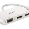 D-Link 3-in-1 USB-C to HDMI/VGA/DisplayPort Adapter