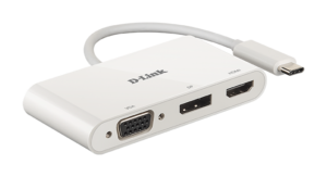 DUB_V310_A1_Side_s D-Link 3-in-1 USB-C to HDMI/VGA/DisplayPort Adapter