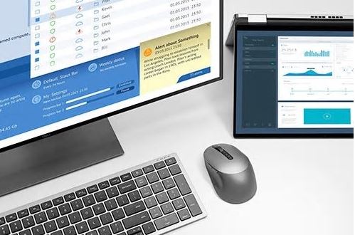 Dell  MS5320W/Kancelářská/Optická/Pro praváky/1 600 DPI/Bezdrátová USB/Černá