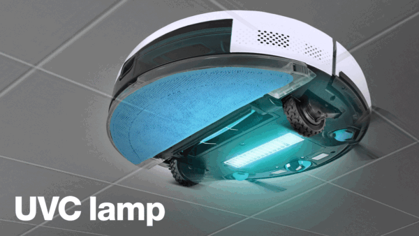 Salente G4, robotický vysavač, stírání vodou, UVC sterilizace, bílý