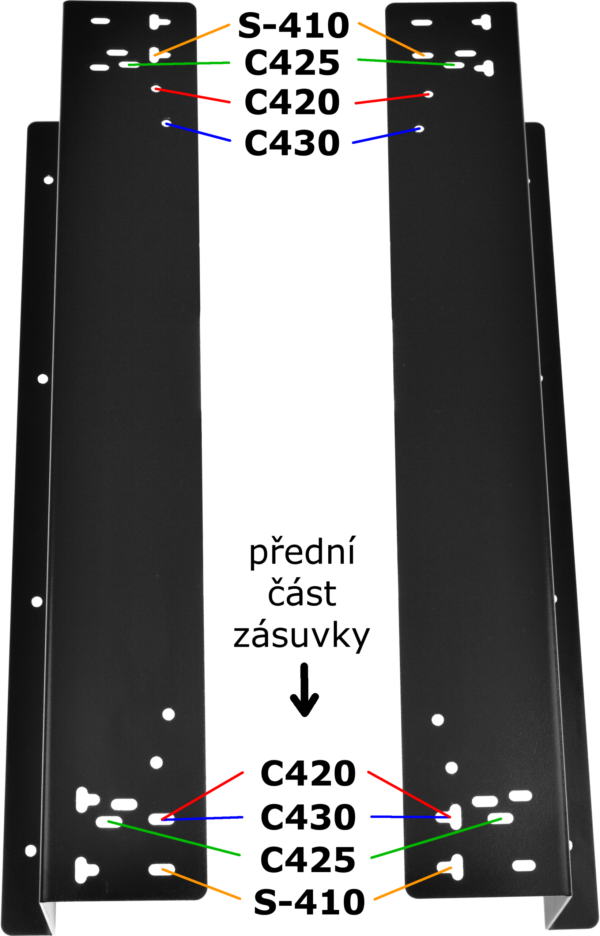 Držák pro zavěšení pokladní zásuvky C420/C425/C430/S-410