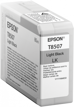 EC13T850700_s Epson Singlepack Photo Light Black T850700 UltraChrome HD ink 80ml