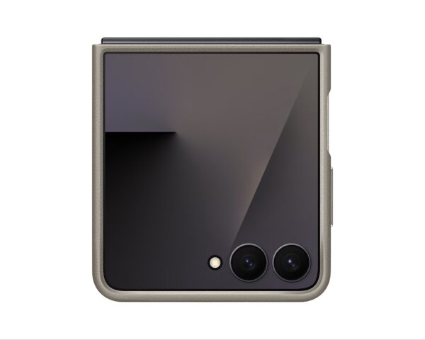 EF-VF766PJEGWW__s-1 Samsung Ochranný kryt z veganské kůže Flip7 Taupe