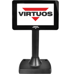 7" LCD barevný zákaznický displej Virtuos SD700F, USB, černý