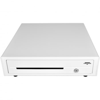 Pokladní zásuvka C420D - s kabelem, 9-24V, bílá