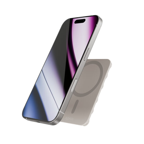 EPI-PH-AC25-TIT-05 Epico Mag+ přísavný držák na telefon - titanová