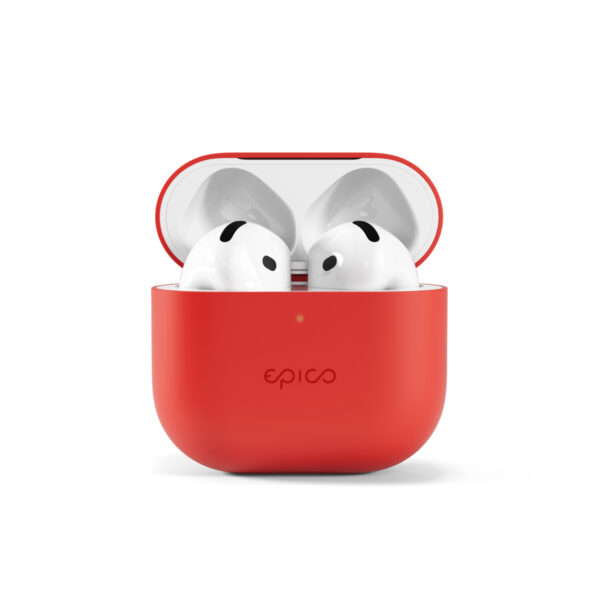 Epico silikonové pouzdro pro AirPods 4  - červená