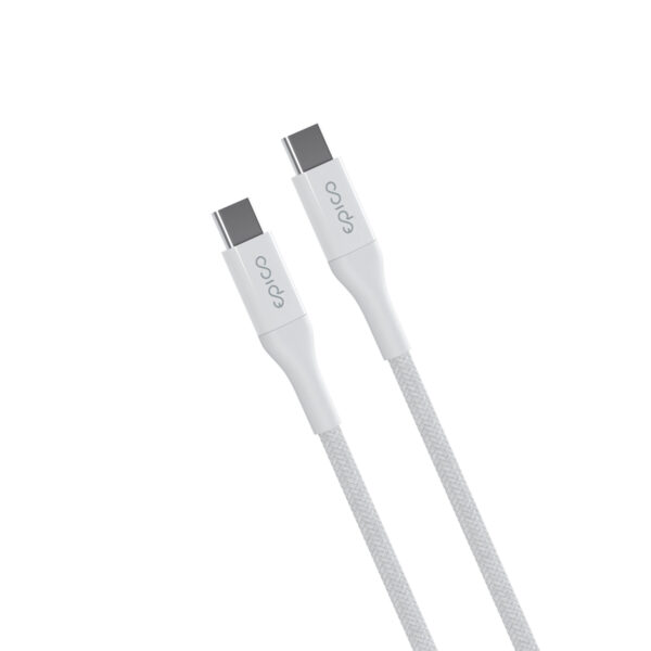 EPI-PH-CA29-01 Epico Braided PD Cable 1,2m USB-C to USB-C - bílá
