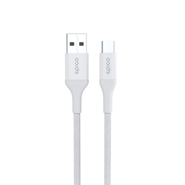 Epico Braided Cable 1,2m USB-C to USB-A - bílá